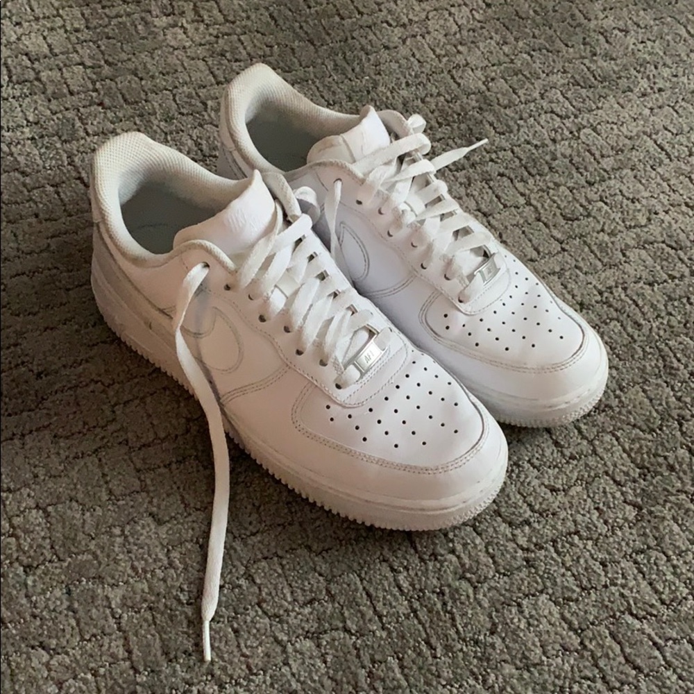 White Nike Air Force 1s